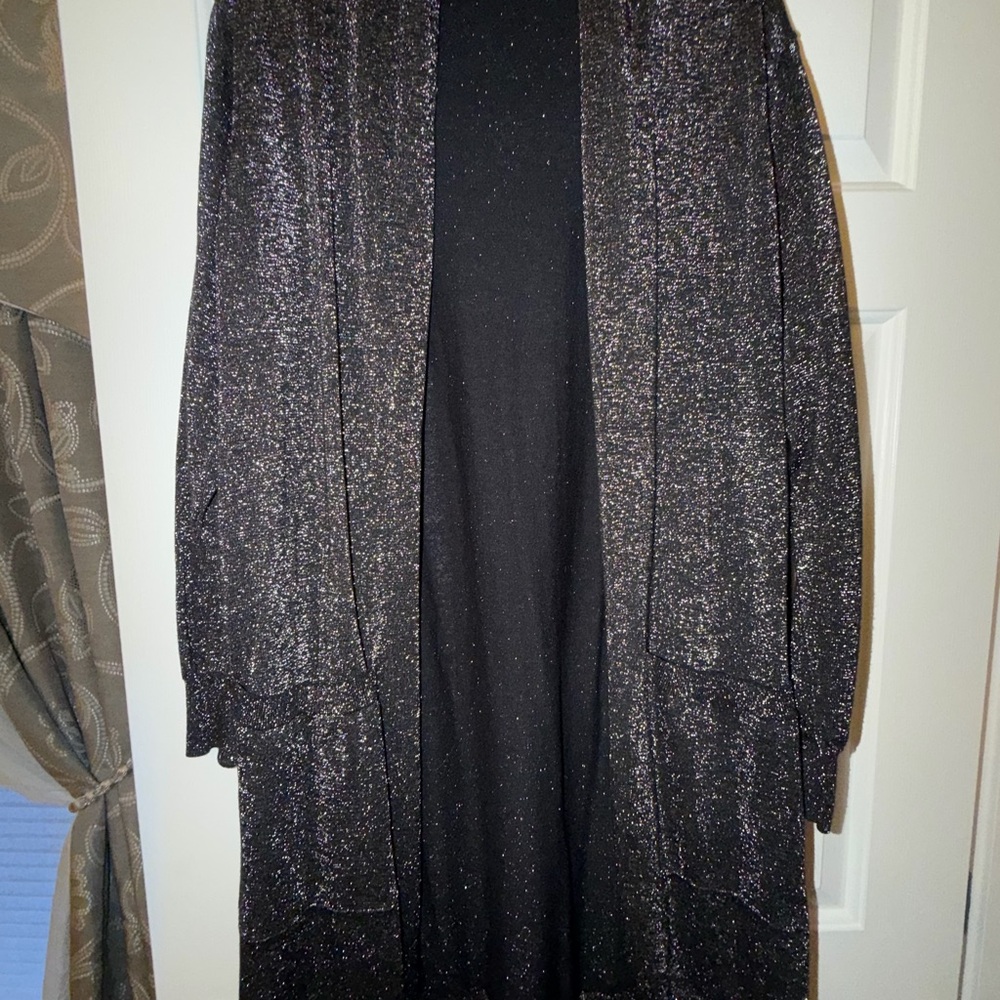 MICHAEL Michael Kors Black and Silver Cardigan